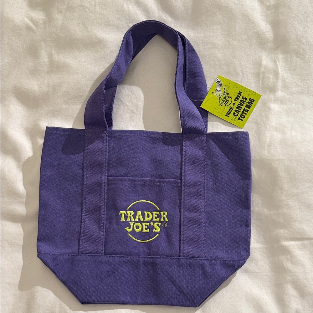 Trader Joe's Purple Tote Bag